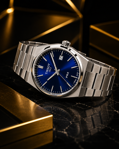 Tissot PRX 1853 – Dark Blue Dial | Stainless Steel Bracelet | Sapphire Crystal | Premium Men's Watch