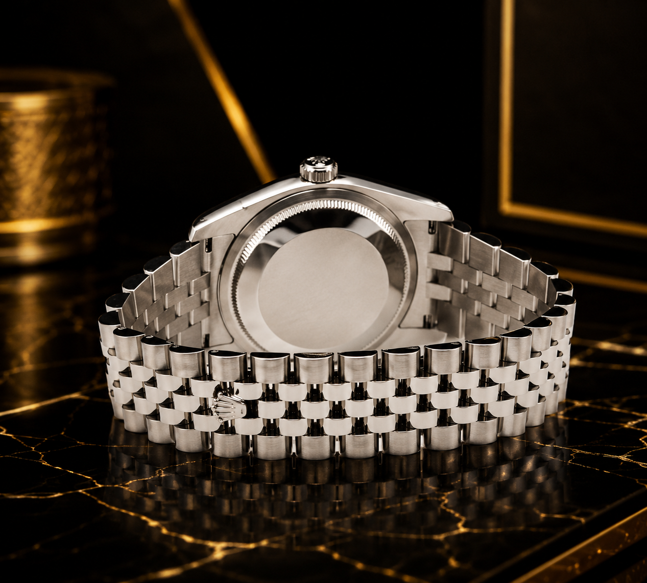 Luxury Rolex Date Style Automatic Watch – Silver Diamond Dial and Arabic Numerals Watch | Stainless Steel Bracelet | Sapphire Crystal | Premium Men's Watch