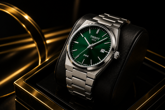 Tissot PRX 1853 – Green Dial | Stainless Steel Bracelet | Sapphire Crystal | Premium Men's Watch With Double Master Lock