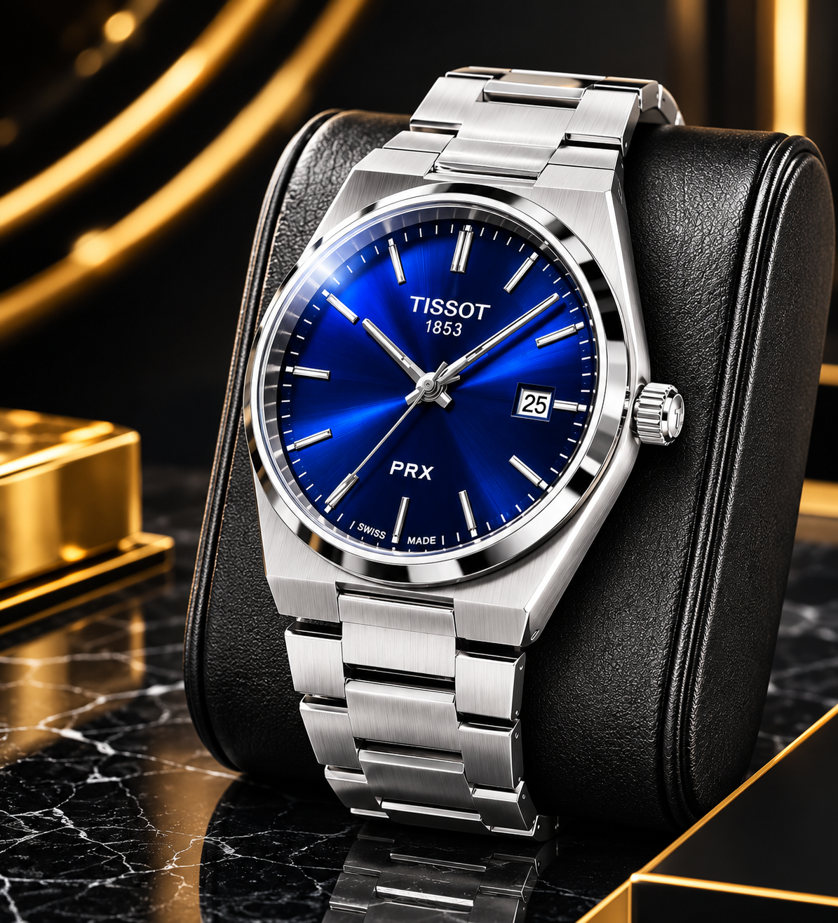 Tissot PRX 1853 – Dark Blue Dial | Stainless Steel Bracelet | Sapphire Crystal | Premium Men's Watch