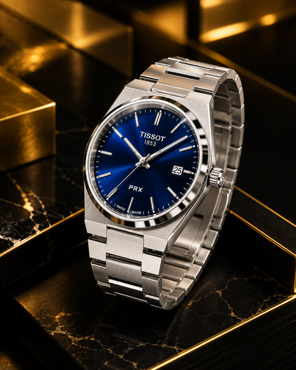 Tissot PRX 1853 – Dark Blue Dial | Stainless Steel Bracelet | Sapphire Crystal | Premium Men's Watch