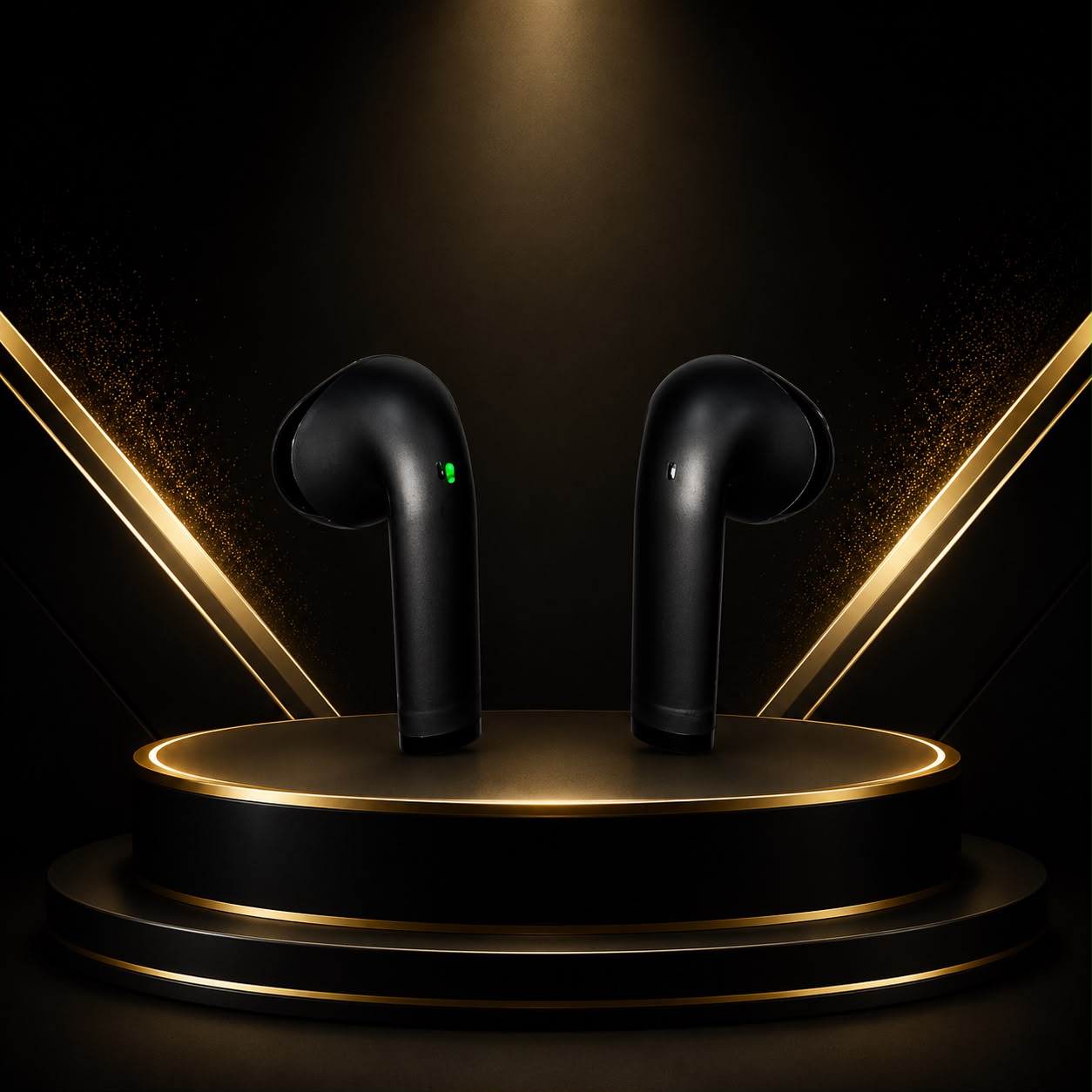 HTQ Nexus Premium Wireless Earbuds – Auto Adjustable Fit | 40 Hours Battery | Bluetooth 5.3 | Hi-Fi Sound | Type-C Charging | In Black Colour