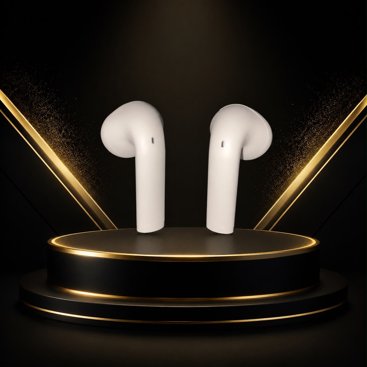 HTQ Nexus Premium Wireless Earbuds – Auto Adjustable Fit | 40 Hours Battery | Bluetooth 5.3 | Hi-Fi Sound | Type-C Charging | In Beige Colour