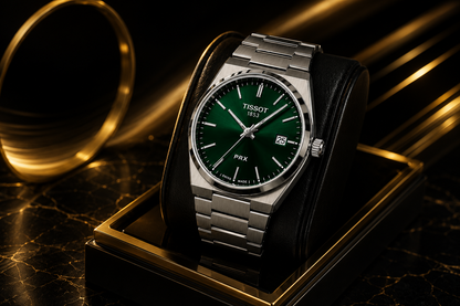 Tissot PRX 1853 – Green Dial | Stainless Steel Bracelet | Sapphire Crystal | Premium Men's Watch With Double Master Lock